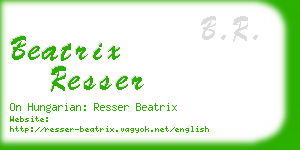 beatrix resser business card